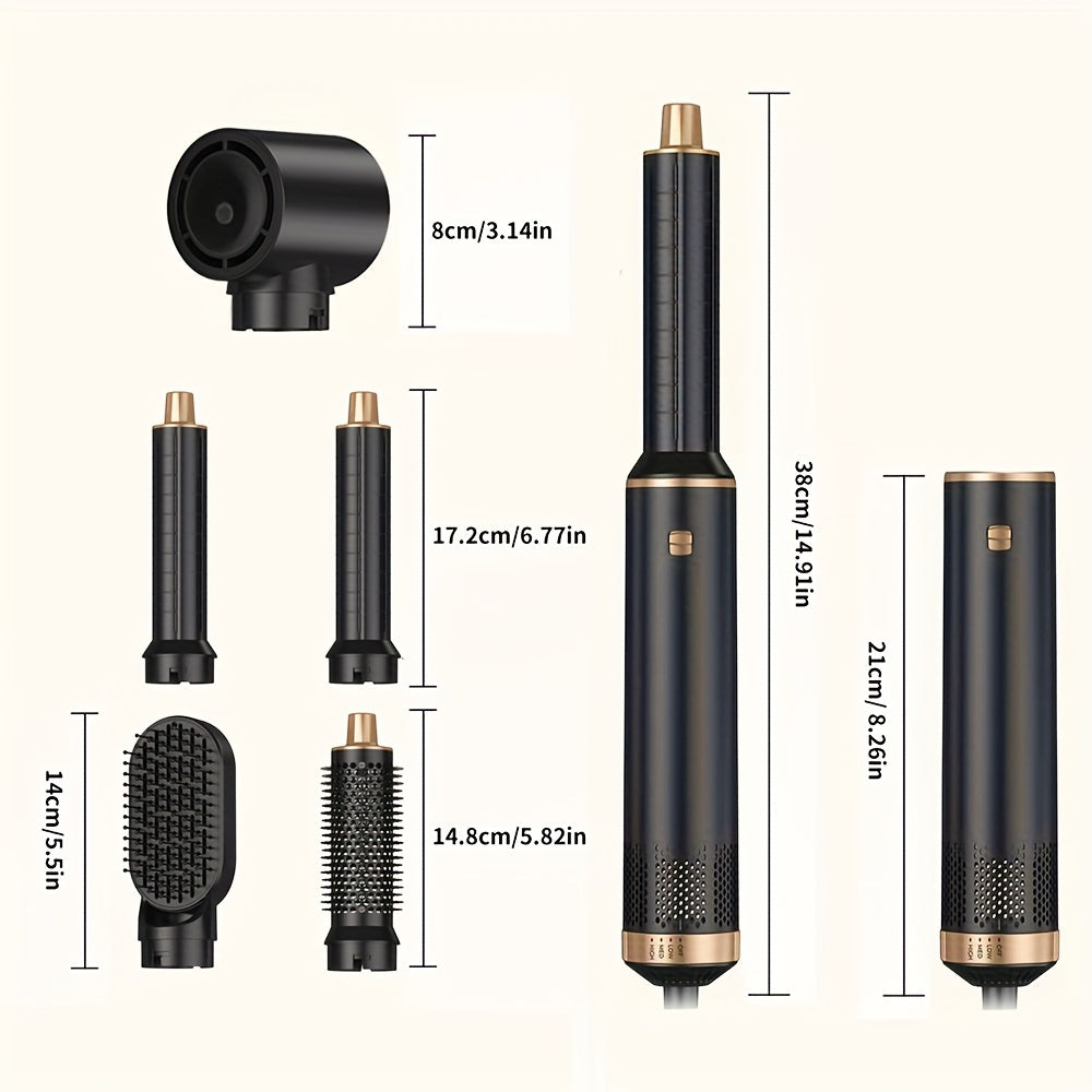 Hair Dryer Brush 5in 1 Hair Styler 60000RPM Upgrade Brush Blow Dryer Hot Air