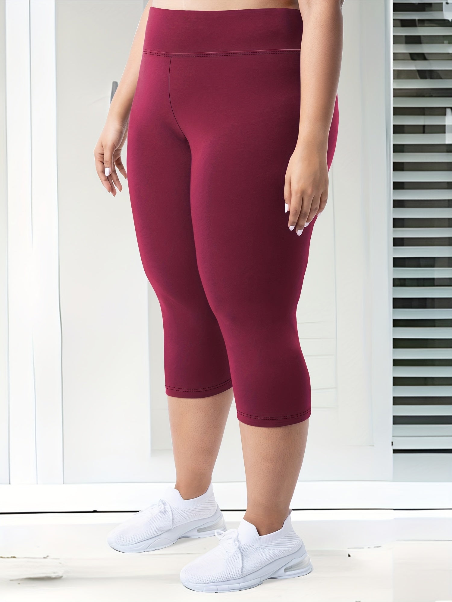 Plus Size High-Waisted 7/8 Leggings