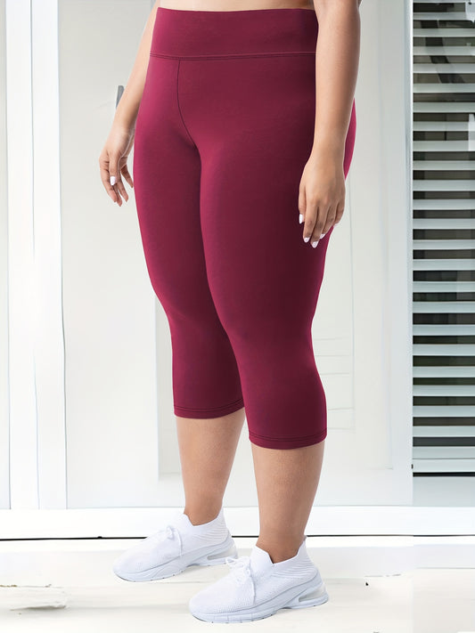 Plus Size High-Waisted 7/8 Leggings
