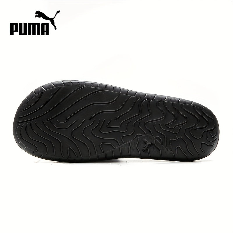 PUMA Slip-On Sneakers - White/Black Minimalist shoe - Cushioned PU Upper & Non-Slip Rubber Sole - Lightweight