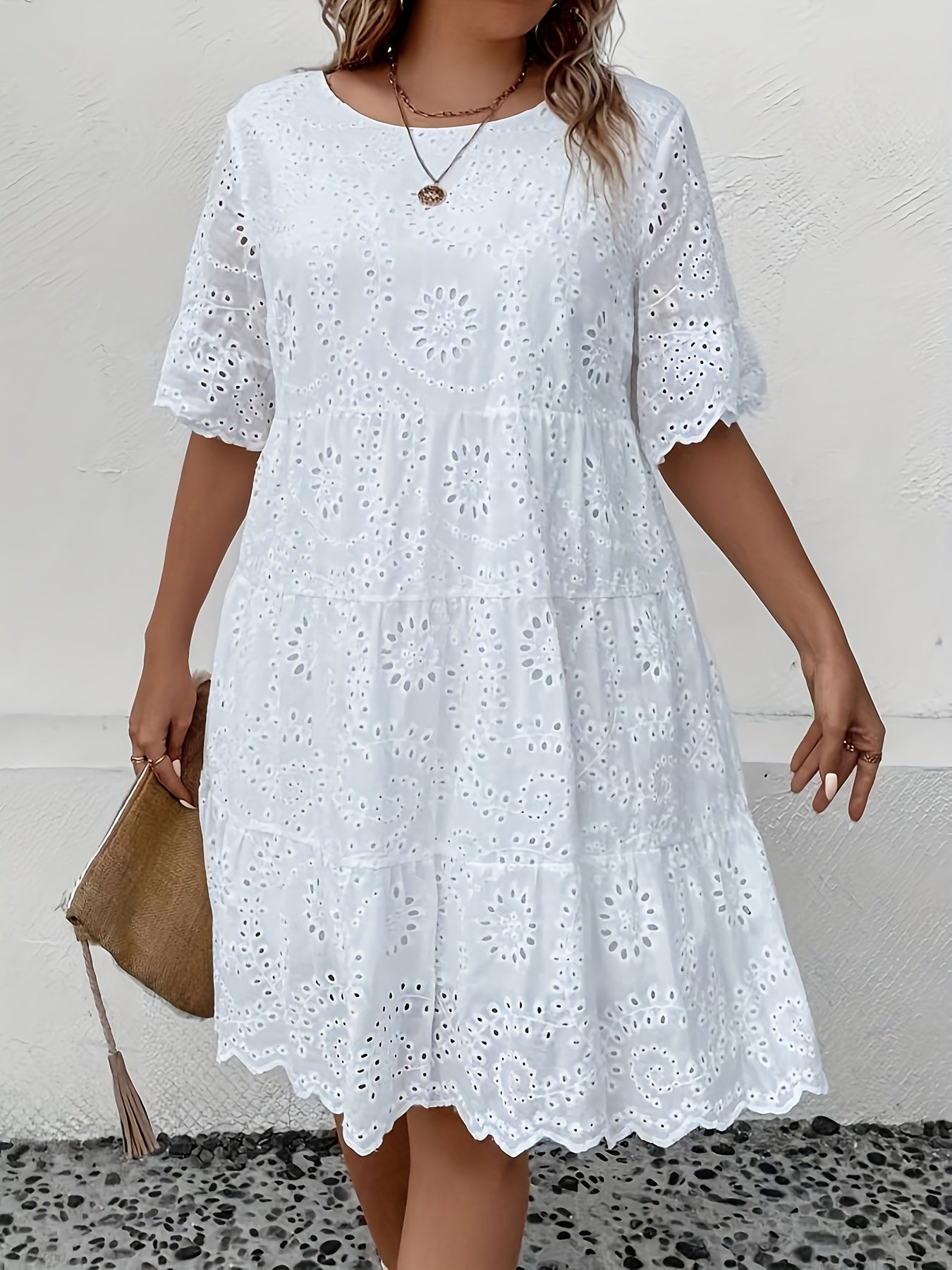 Loose Fit Round Neck Short Sleeve, Breathable