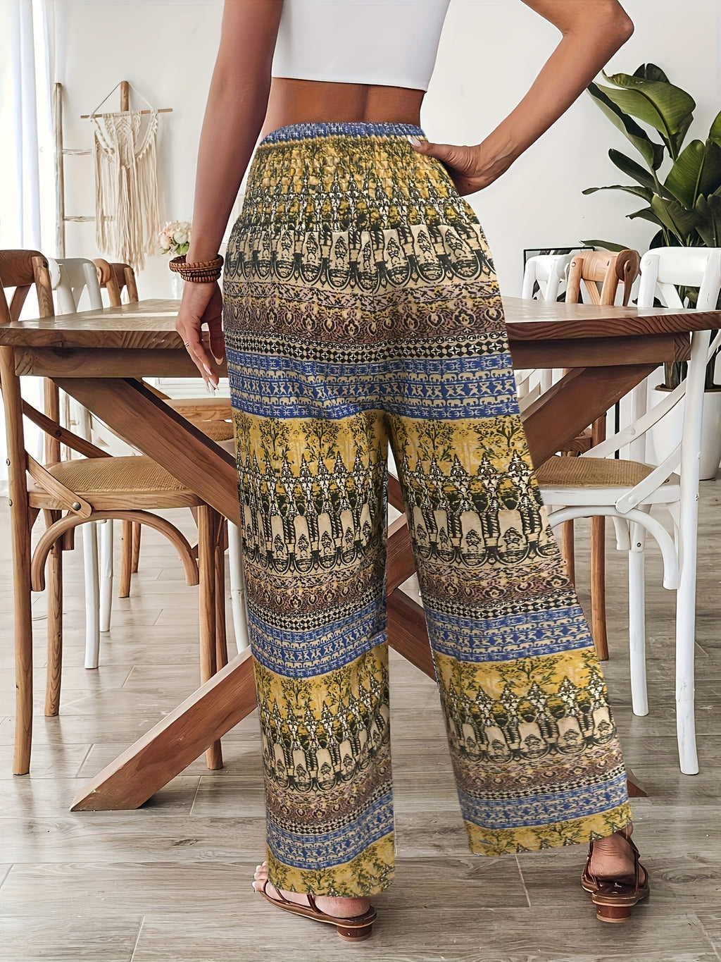 Bohemian Wide Leg Pants for Women