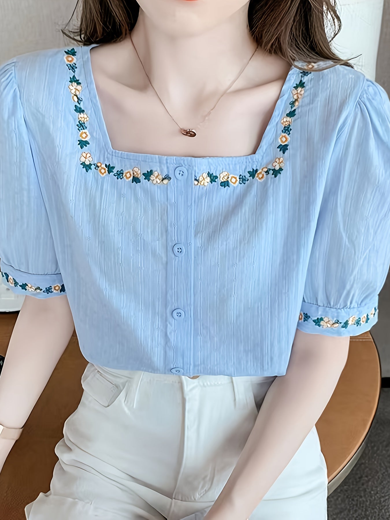 Embroidered Shirt for Women