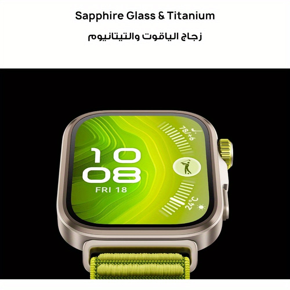 Huawei 4 Pro Smartwatch 1.82-Inch Sapphire Glass & Titanium Case, 10-Day Battery Life