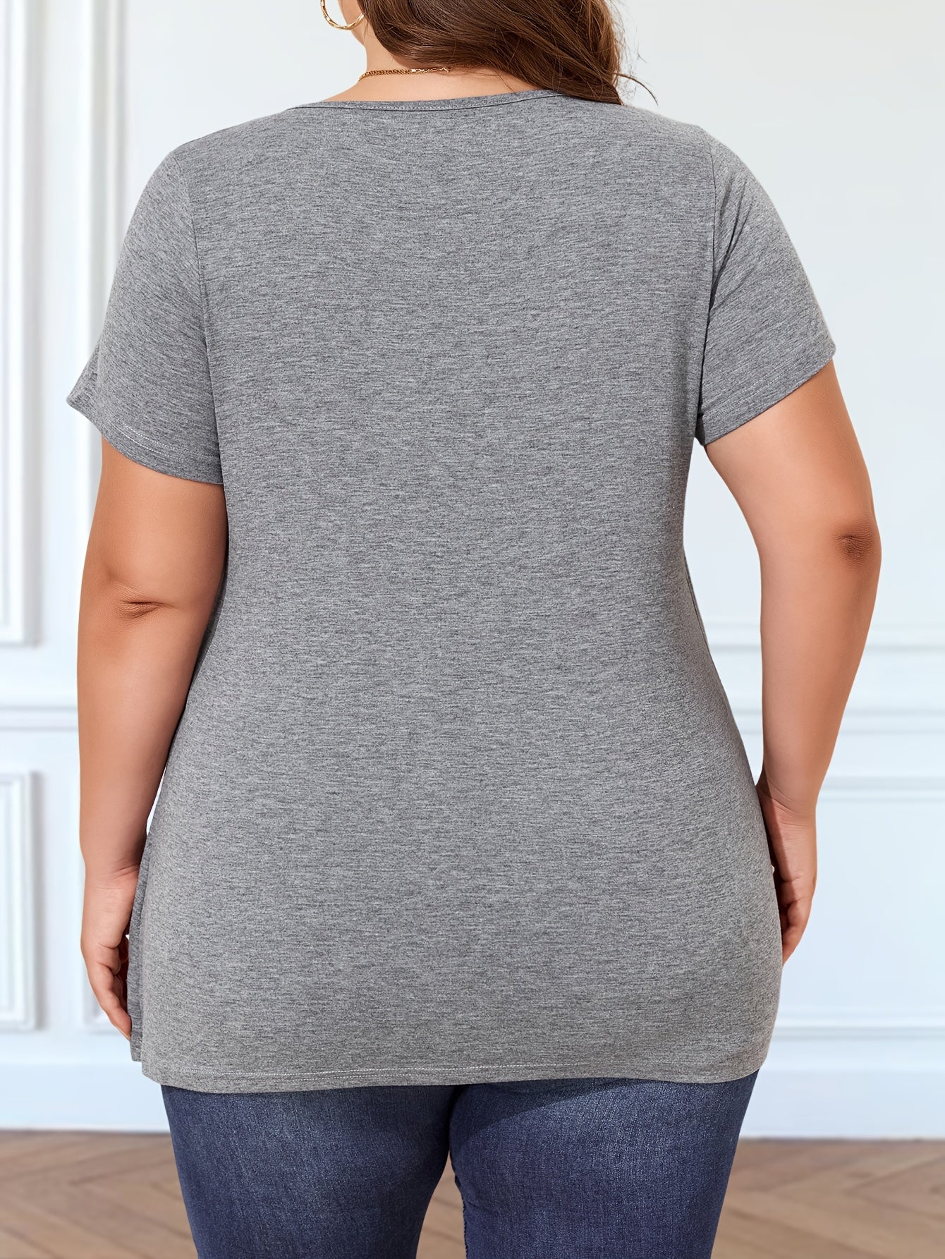 Polyester Blend Short Sleave T-Shirts for Women