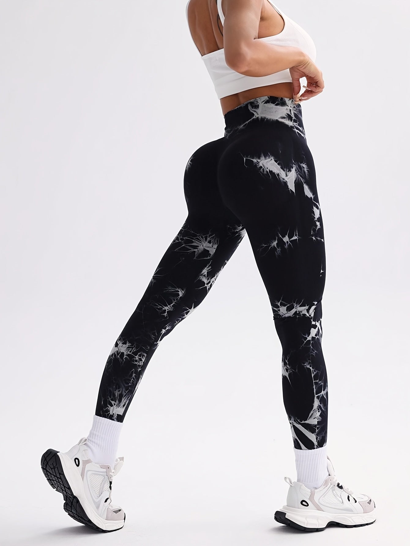 Women's High-Waist Seamless Yoga Leggings Stretchy Breathable
