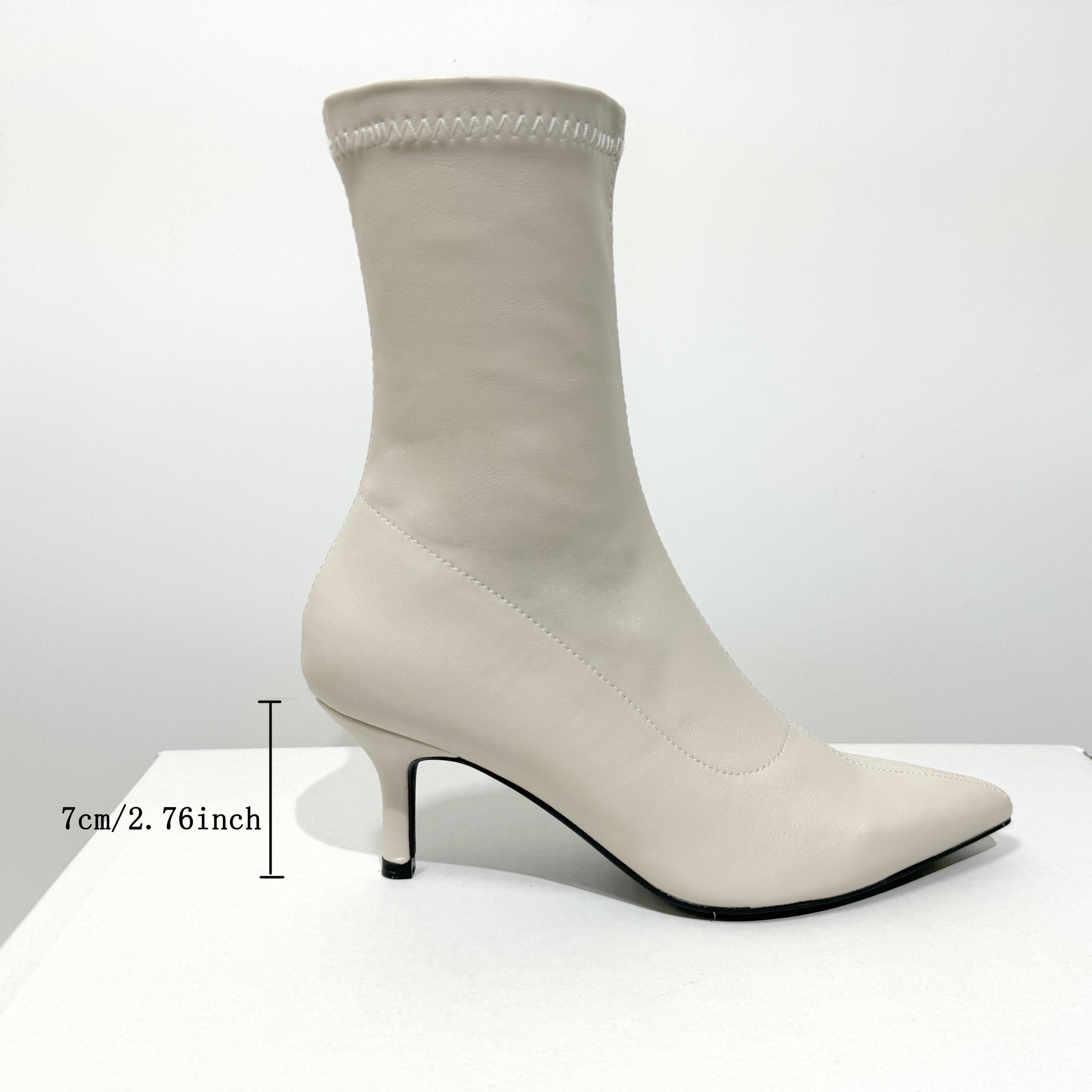 Elegantly Chic Mid-Heel Stiletto Ankle Boots