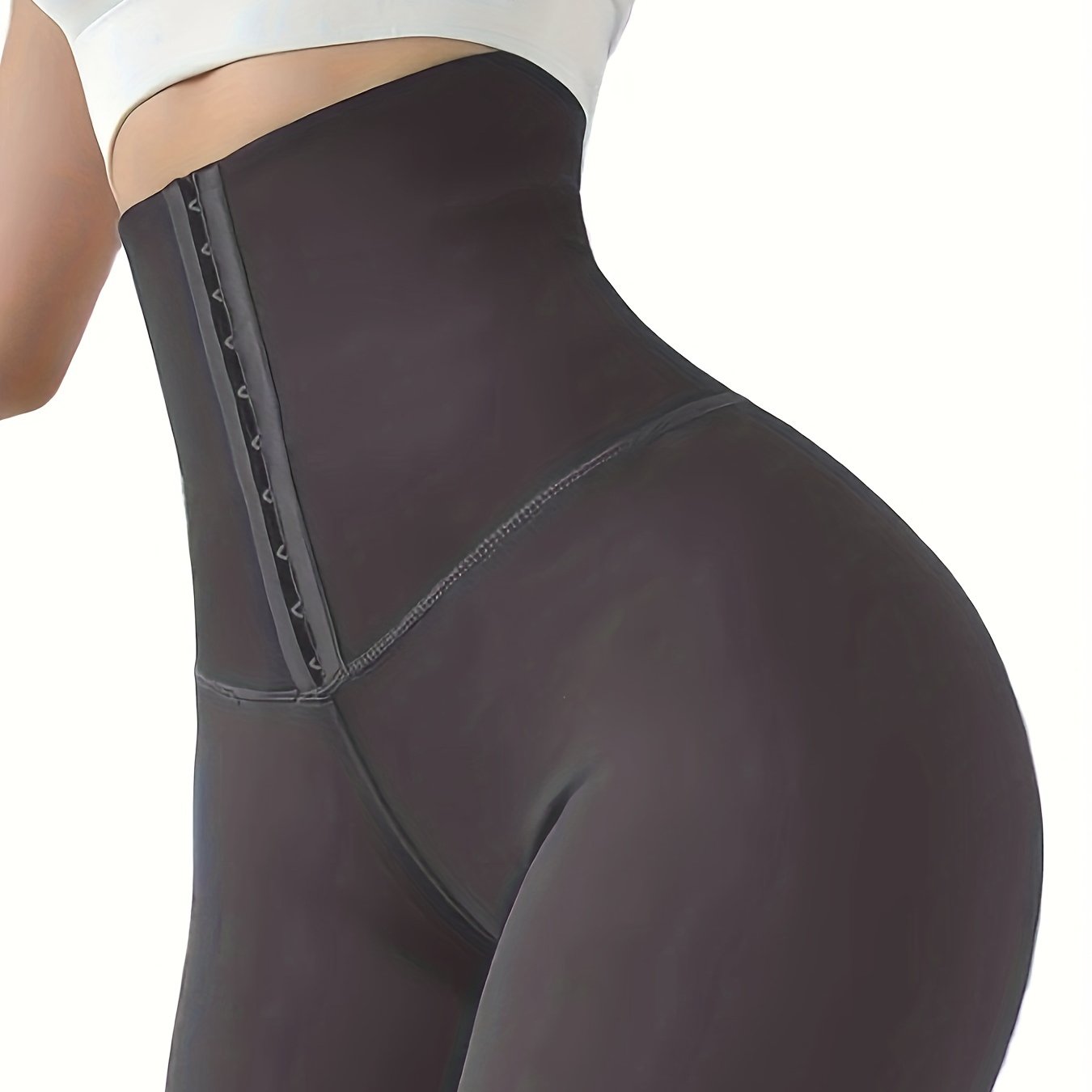 High Waist Skinny Fitness Solid Legging, Butt Lifting Tummy Control