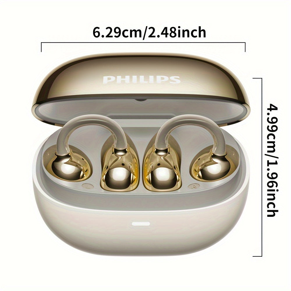 Philips TWS Wireless Earbuds with Touch Control, Open-Back Design, HD Sound & Noise Cancellation