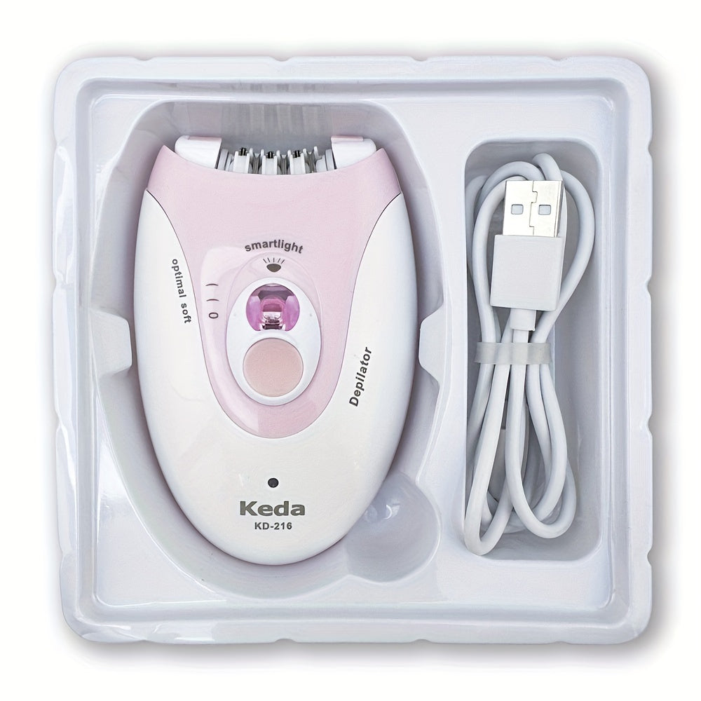 USB Electric Hair Remover with 2-Speed Adjustment & LED Lighting