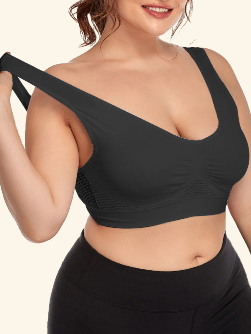 Breathable Mesh Women's Bra 1XL-5XL
