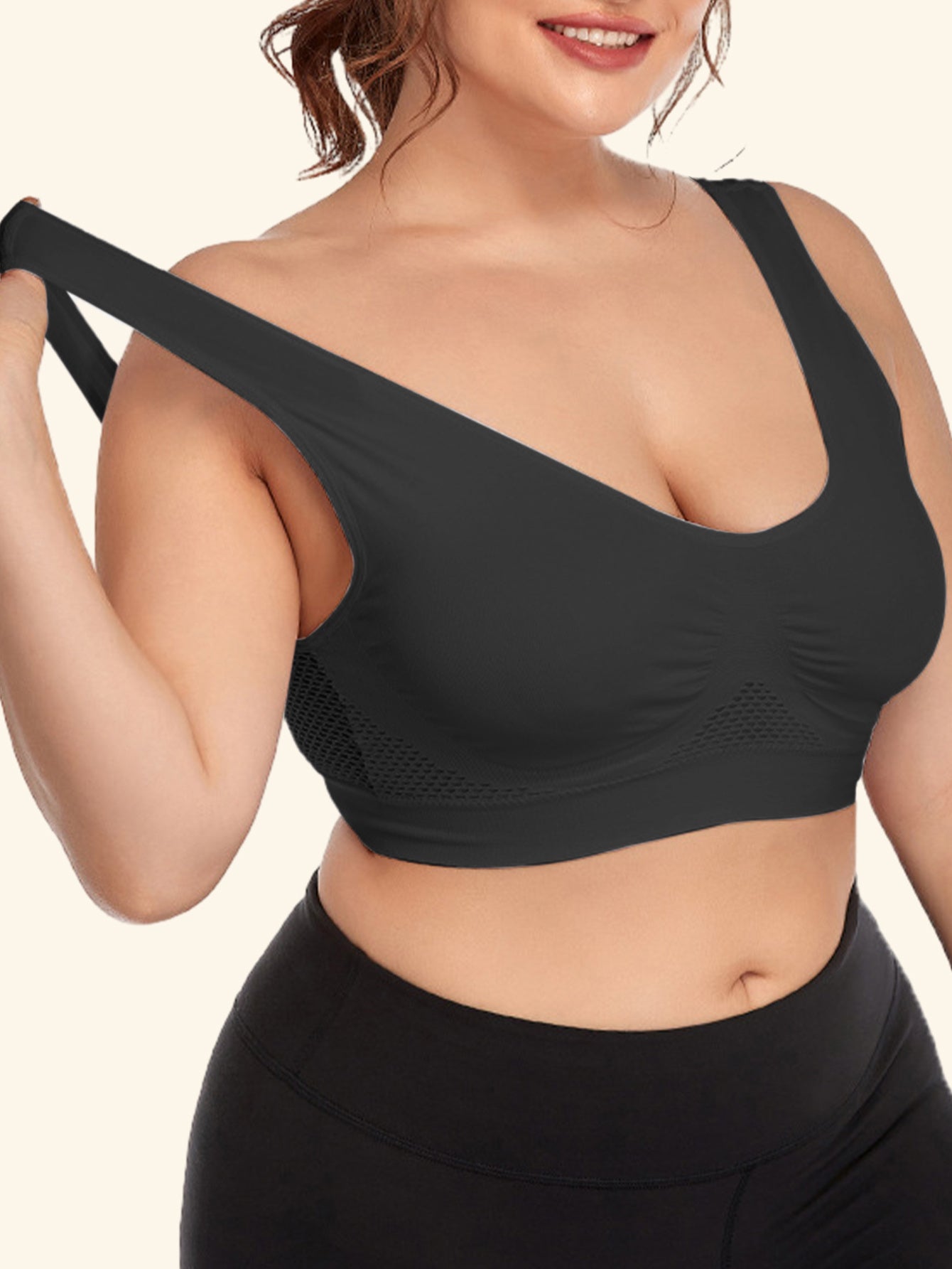 Breathable Mesh Women's Bra 1XL-5XL