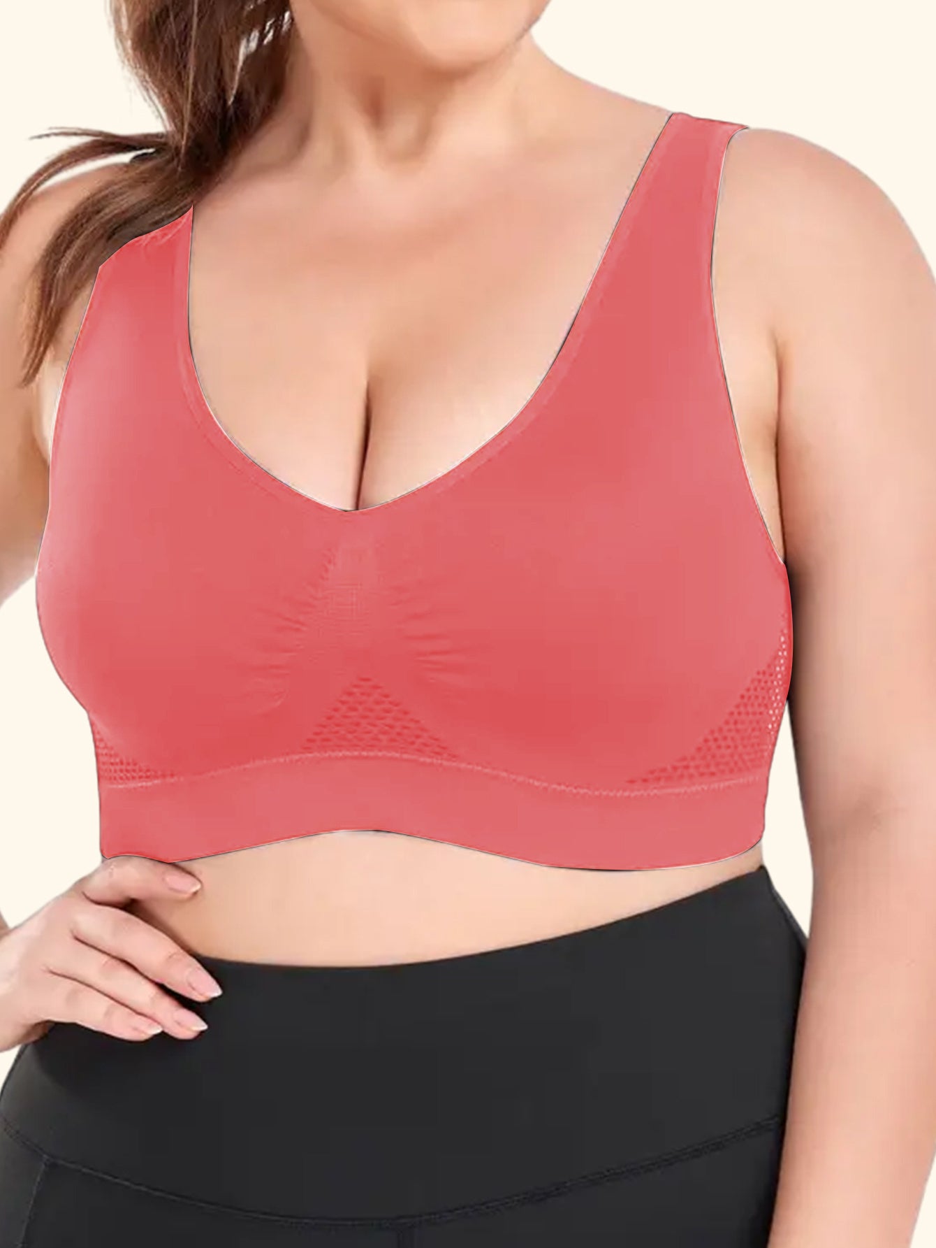 Breathable Mesh Women's Bra 1XL-5XL
