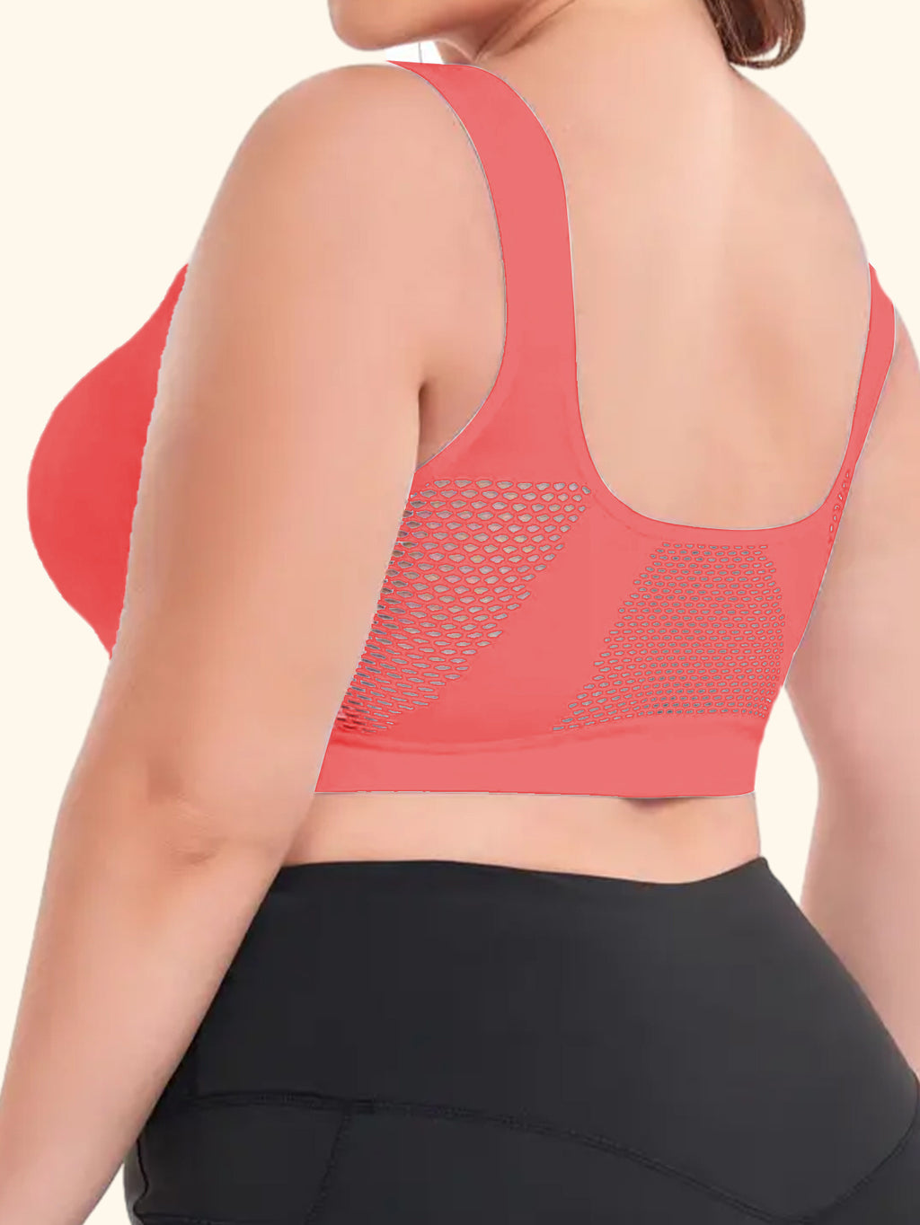 Breathable Mesh Women's Bra 1XL-5XL