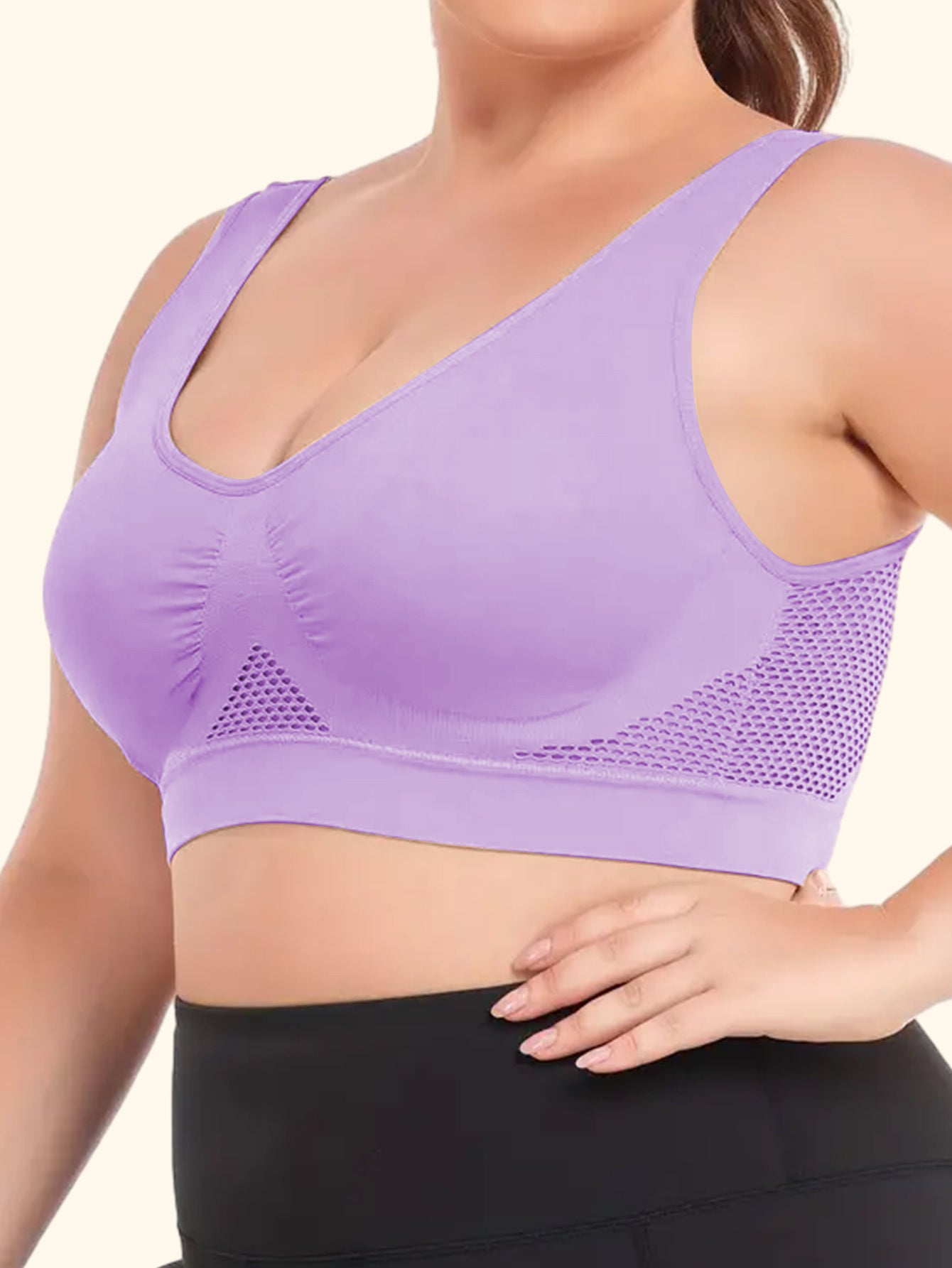 Breathable Mesh Women's Bra 1XL-5XL