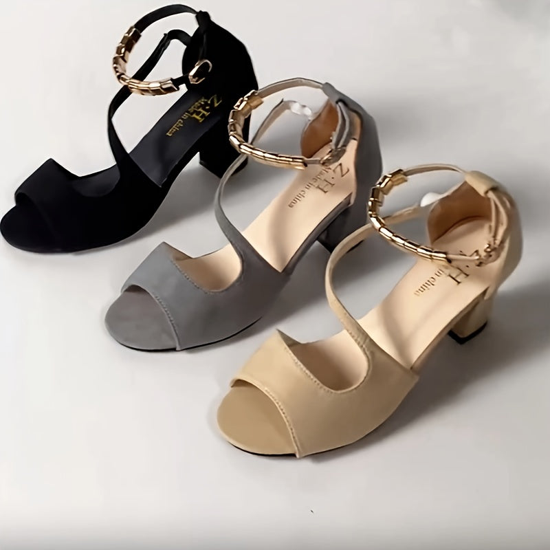 Women's Beaded Solid Color Sandals