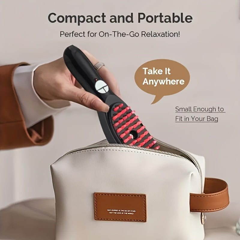 1pc electric massage comb, spray humidifying massager for scalp and hair styling