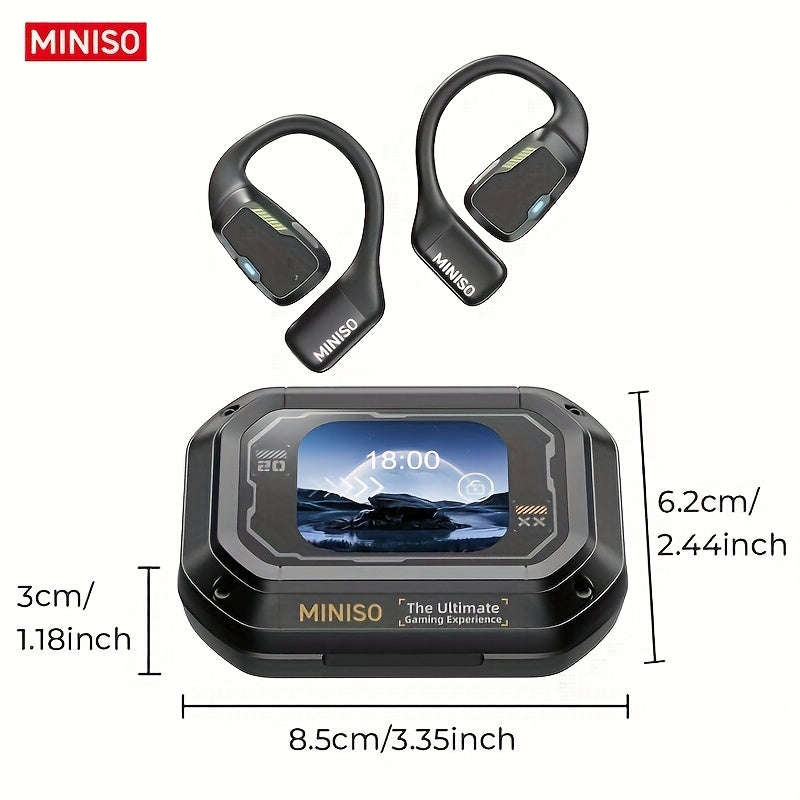 AI Wireless Earbuds with Real-Time Translation, Touch Controls & Detachable Mic
