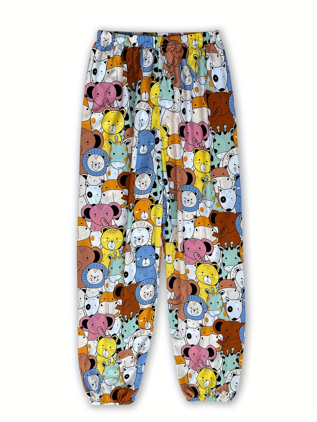 Women's Loose Fit Wide Leg Flare Pants with Print