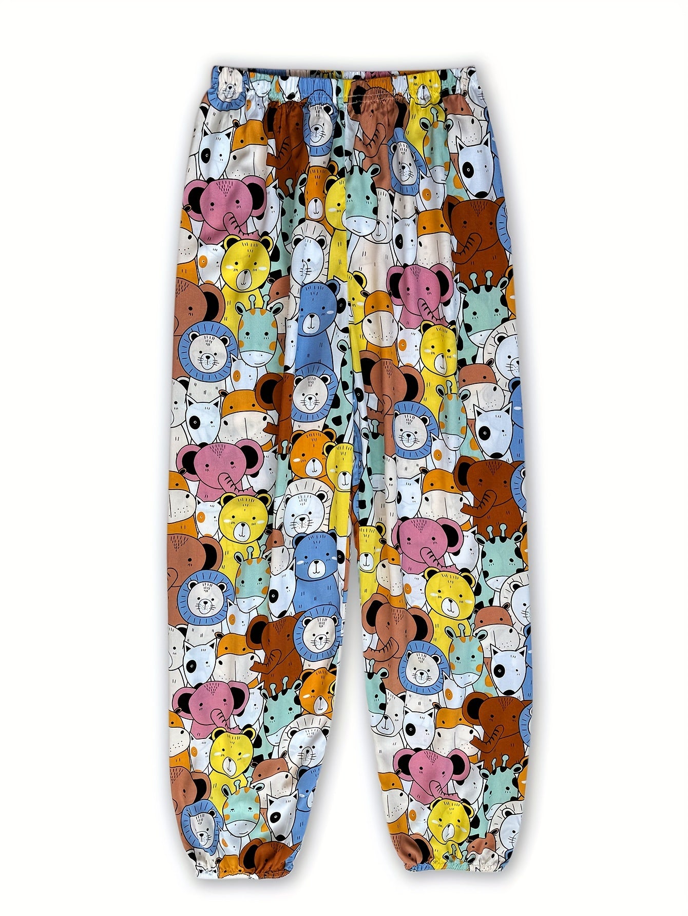 Women's Loose Fit Wide Leg Flare Pants with Print
