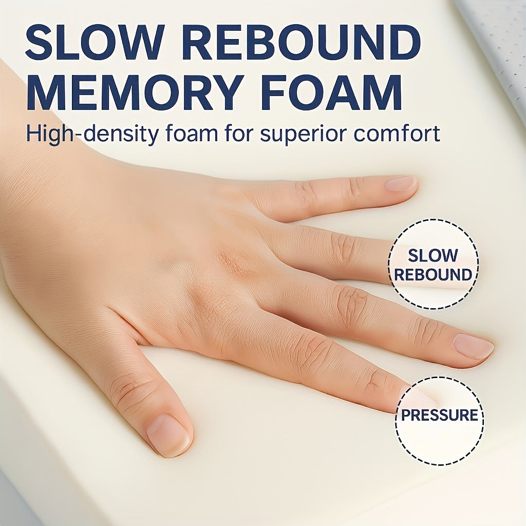 1pc Memory Foam Seat Cushion | Soft Support with Non-Slip Bottom