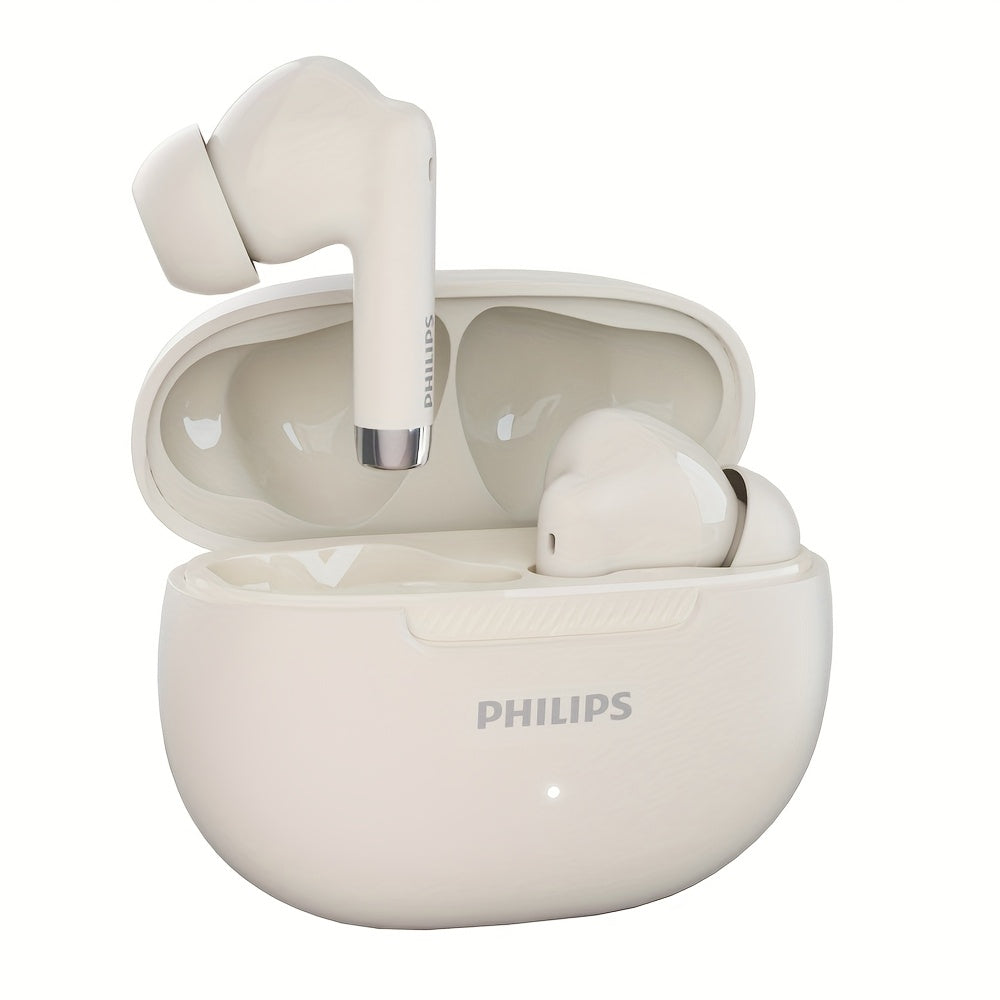 PHILIPS TAT2020 Earbuds Super endurance Headphones, Smooth curve border, Sophisticated and trendy, 320mAh Charging case
