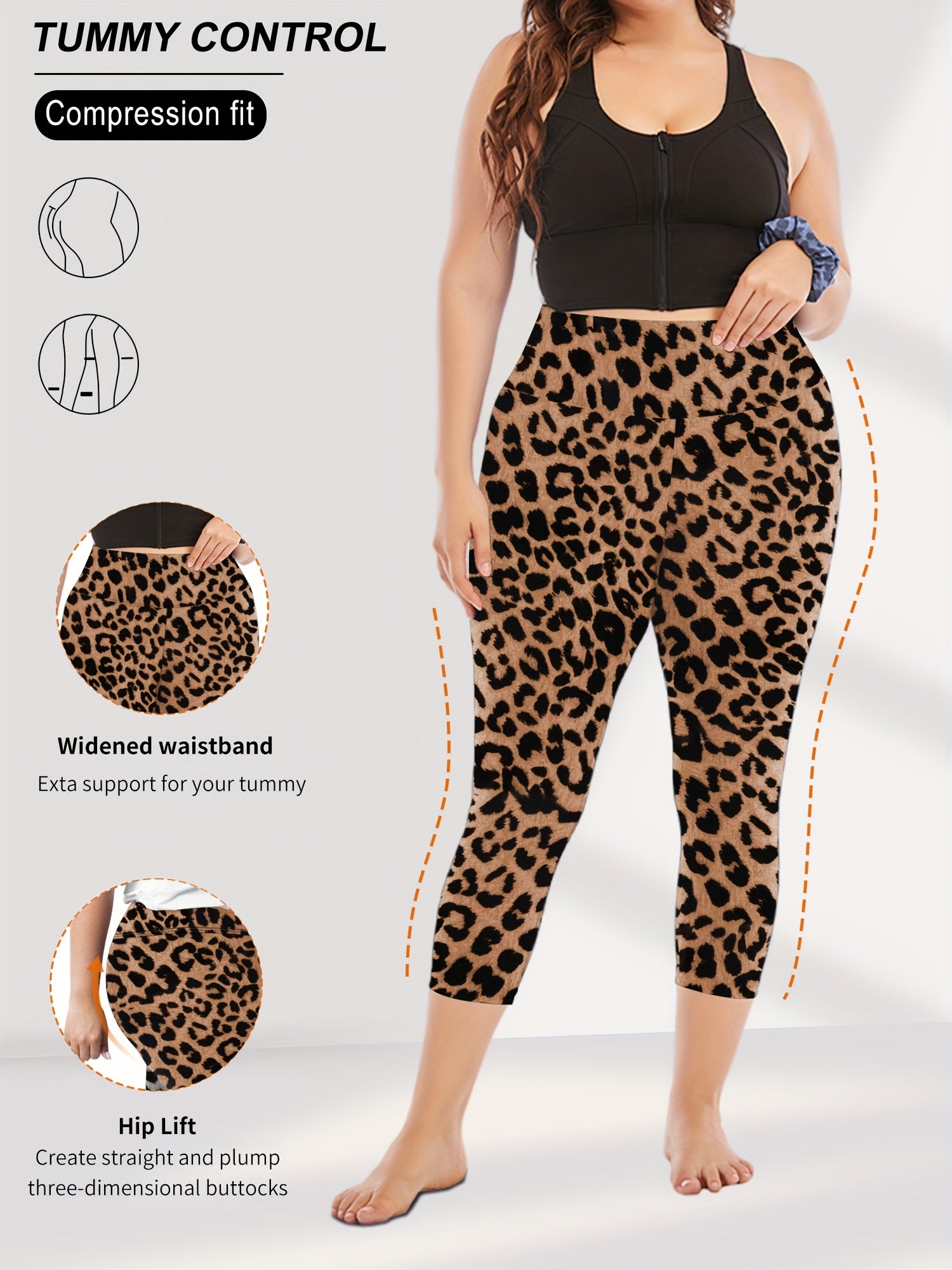 High-Waisted Plus Size 7-Inch Leggings