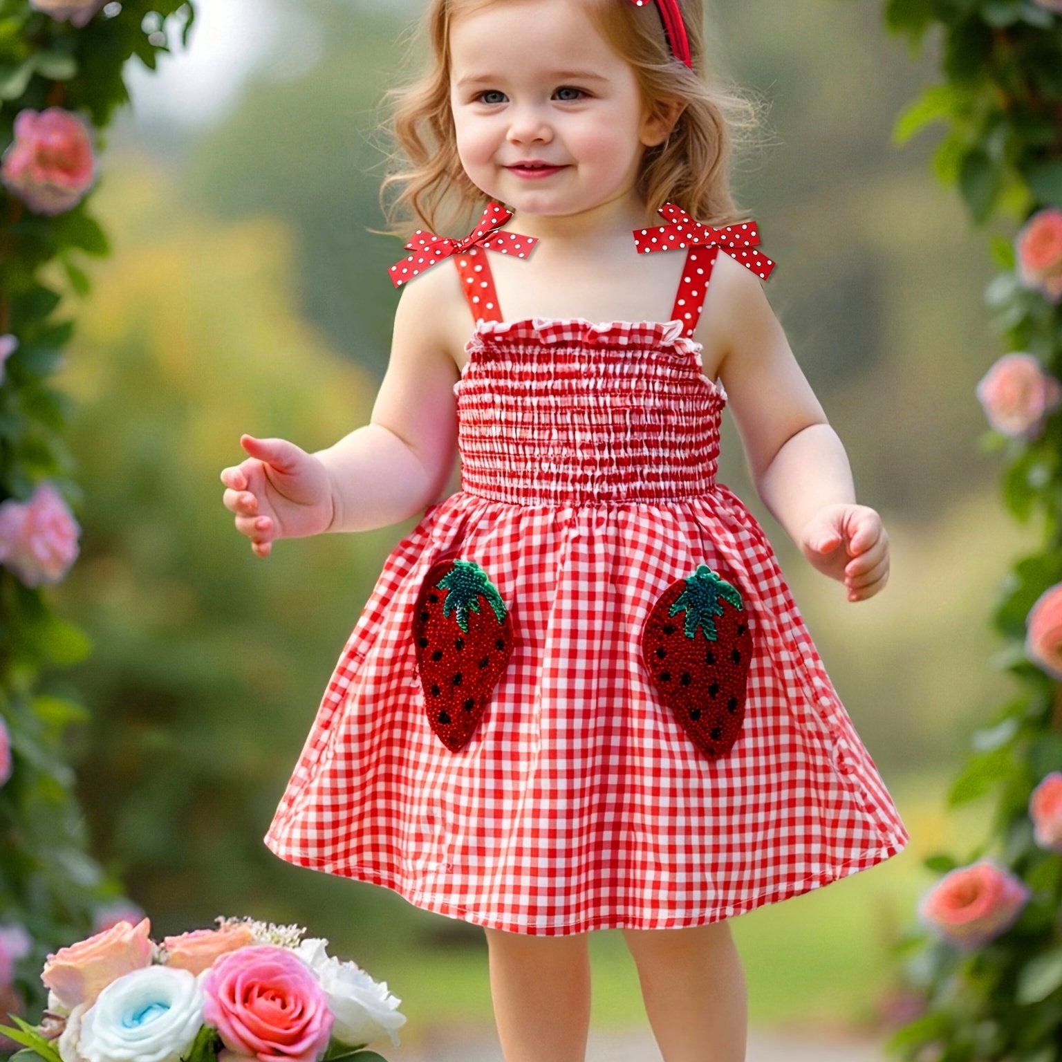 Cute Plaid Summer Dress for Girls 0-3 Years