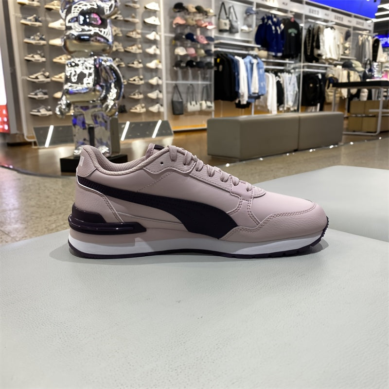 PUMA ST Runner v4 L Retro Casual Sneakers - Low-Top Lace-Up Low-Top Design, Synthetic & Split Synthetic Upper