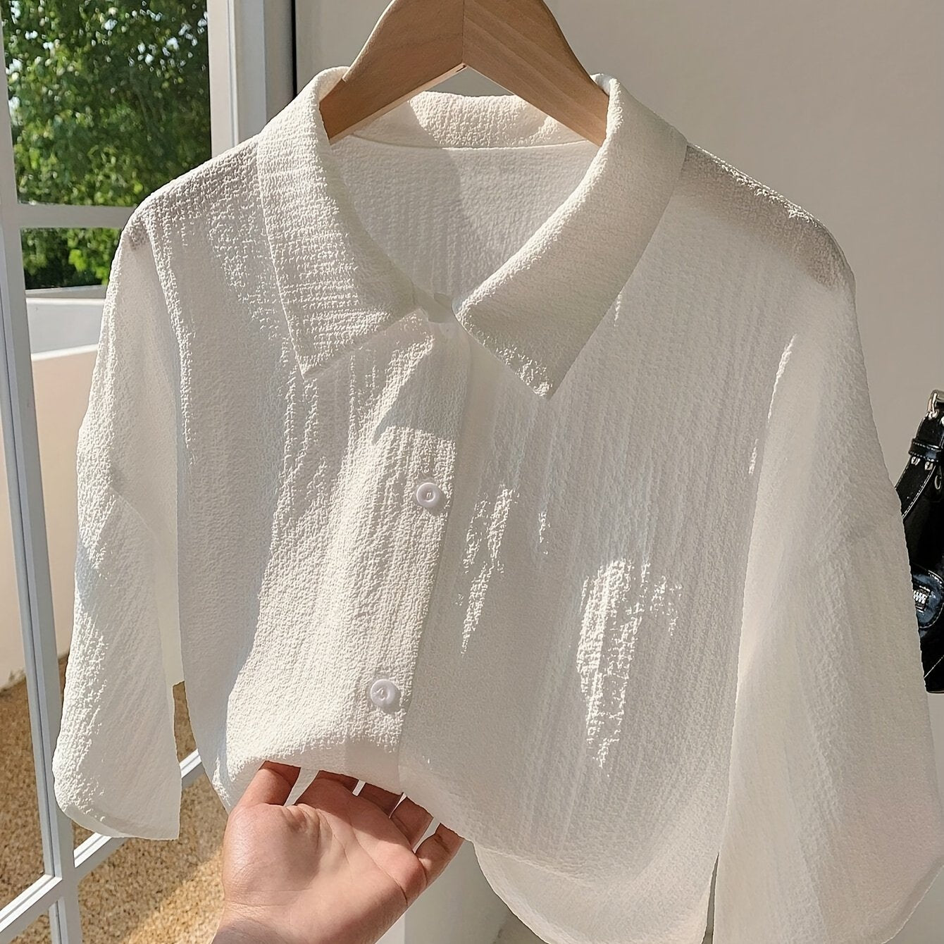 Women's Elegant Short Sleeve Blouse