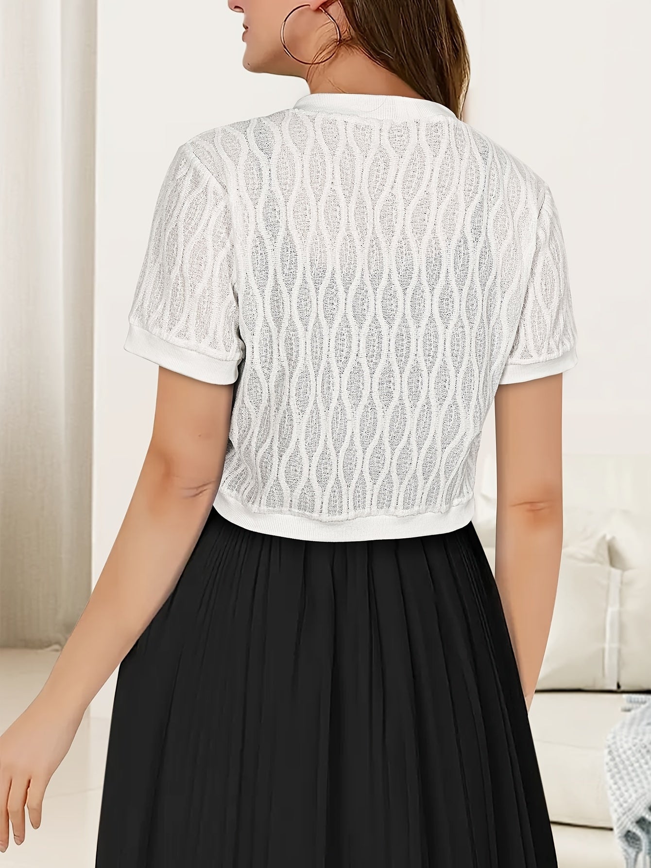 Elegant Open-Front Knit Cardigan