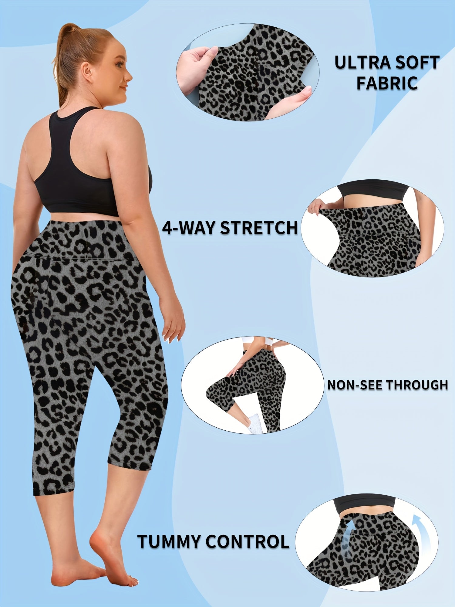 High-Waisted Plus Size 7-Inch Leggings