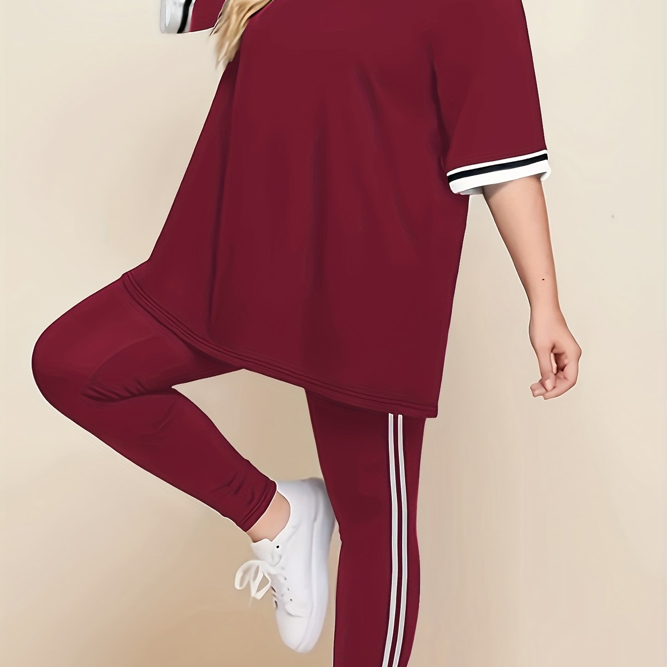 Women's Plus Size Casual Lounge Set