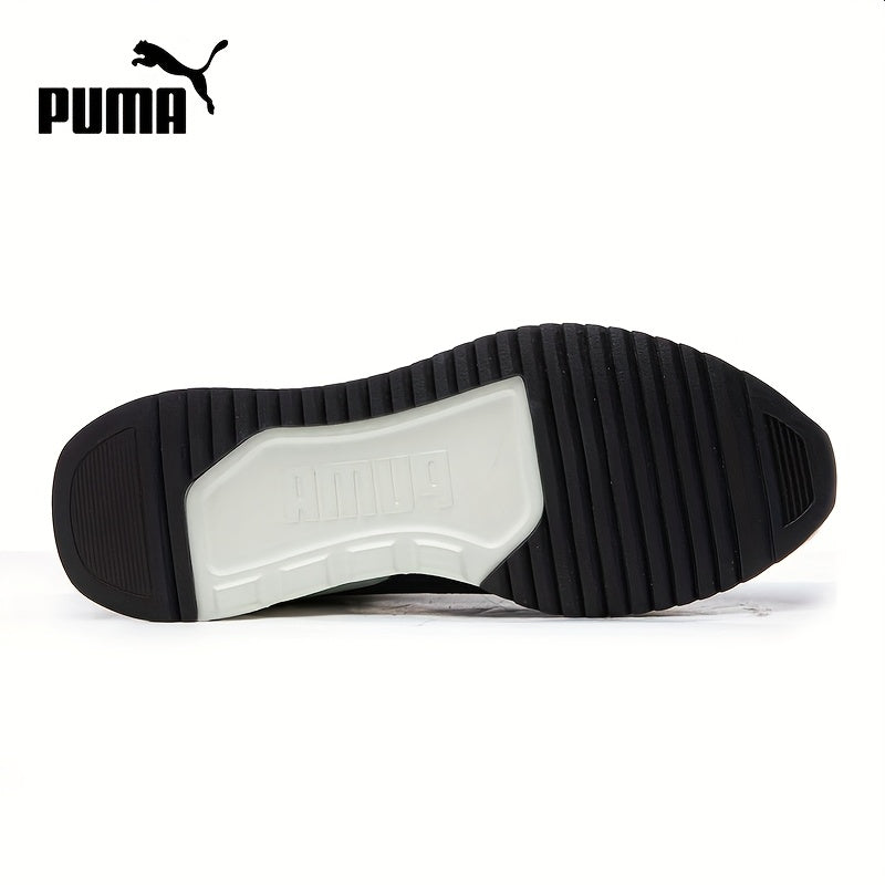 PUMA Men's & Women's Low-Top Sneakers - White/Pink/Black/Purple Genuine & Lace-Up Closure, Bold PUMA Logo