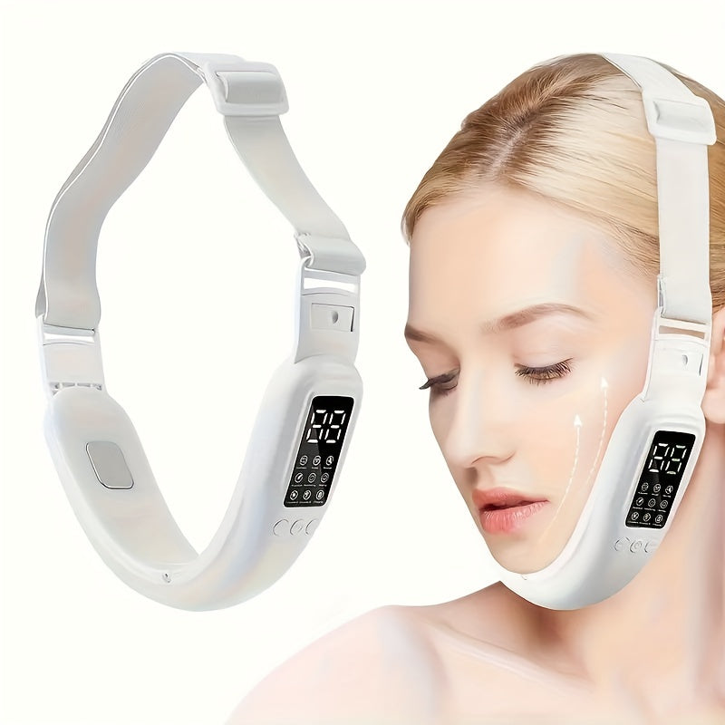 Electric Facial Massager, Portable Light Beige Care Device