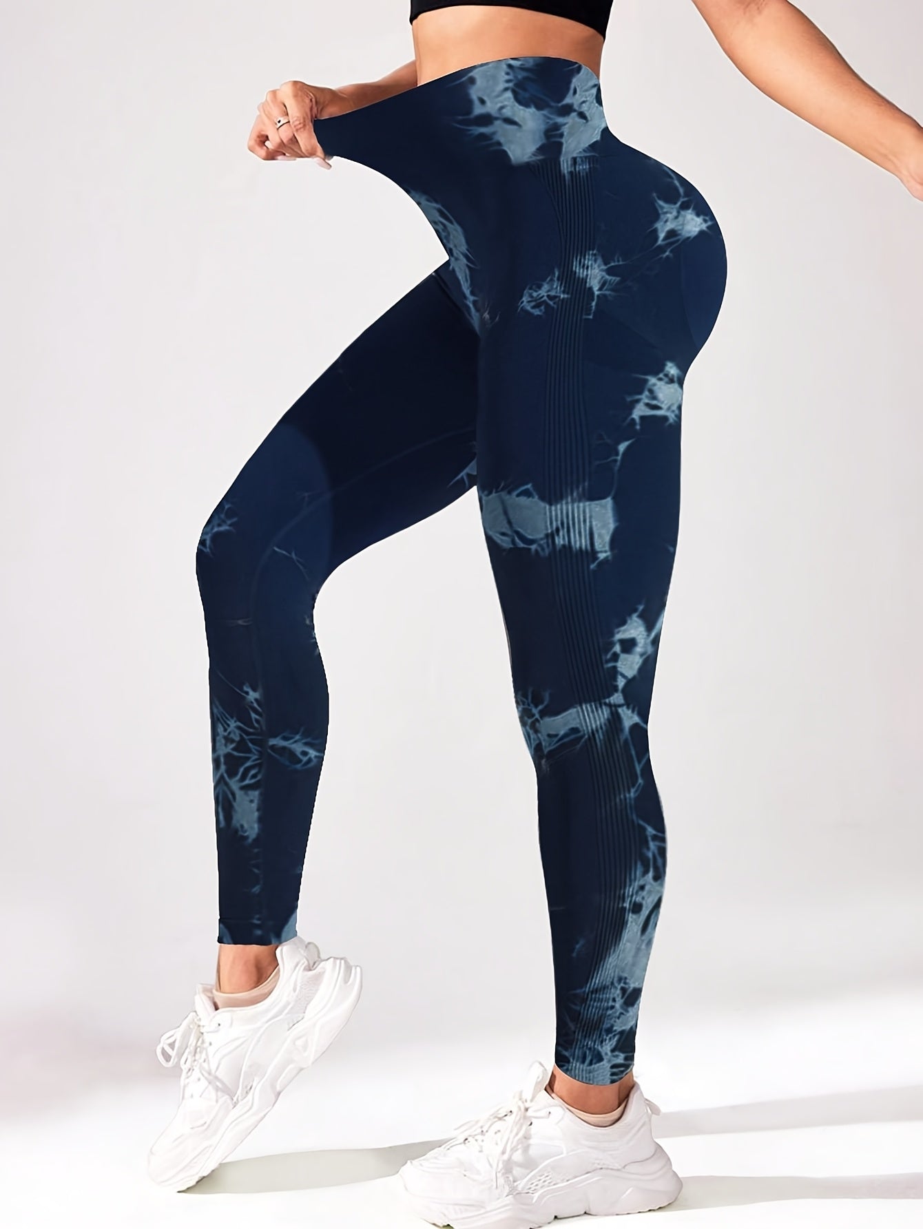 Women's High-Waist Seamless Yoga Leggings Stretchy Breathable