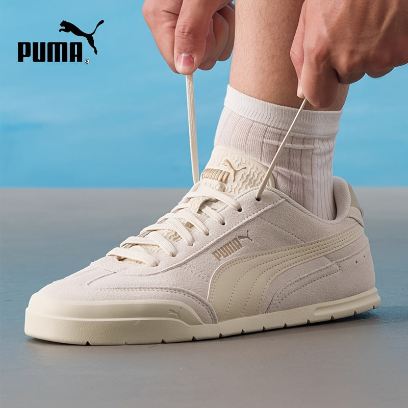 Women's Beige/P PUMA Super Turino Sneakers - Lightweight Cushioned Shoes with Synthetic Leather-like Upper