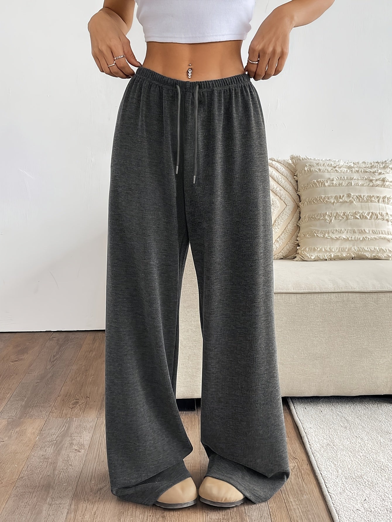 Comfortable Women's Casual Wide-Leg Joggers