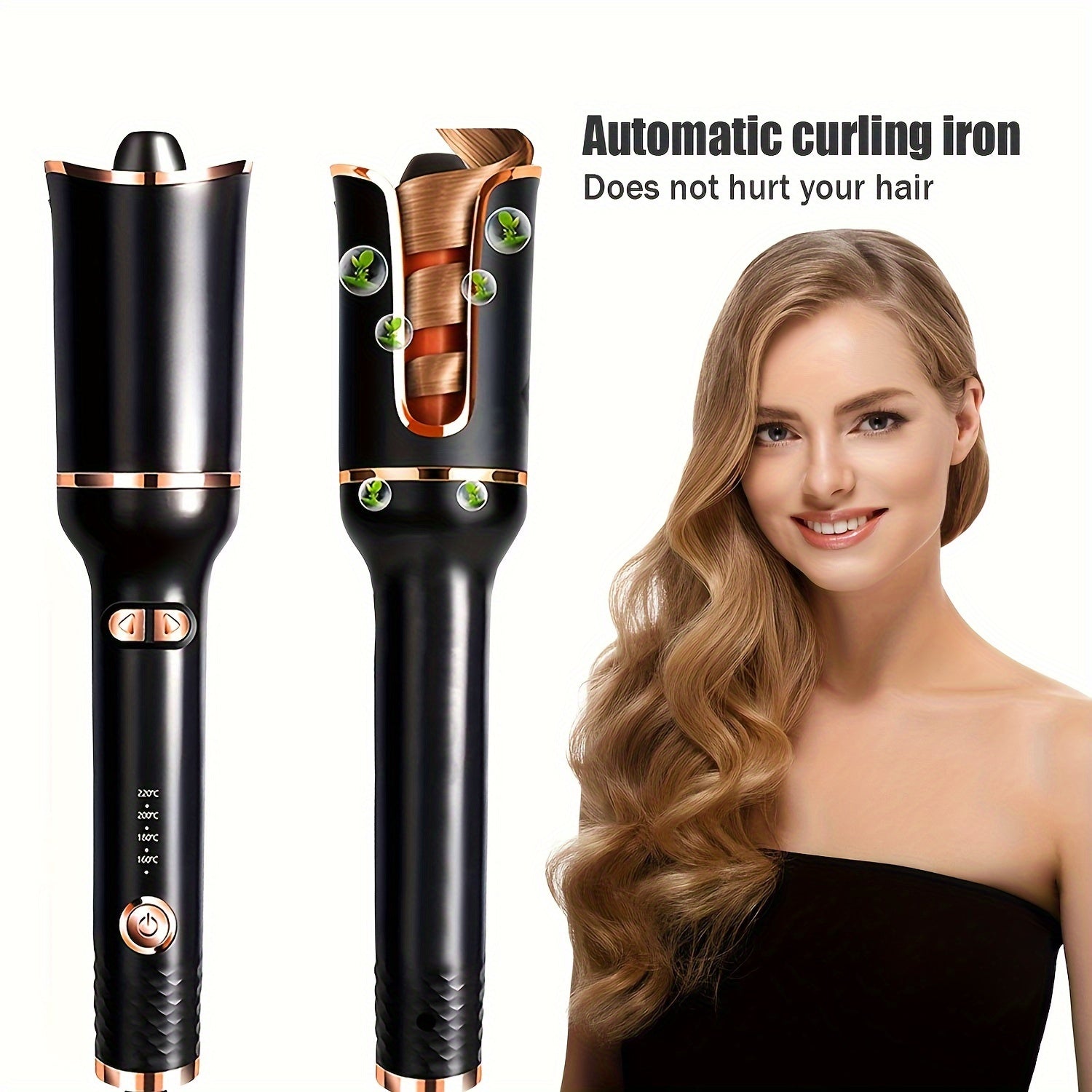Automatic Hair Curler & Waver Iron - 32mm Rotating Ceramic Design