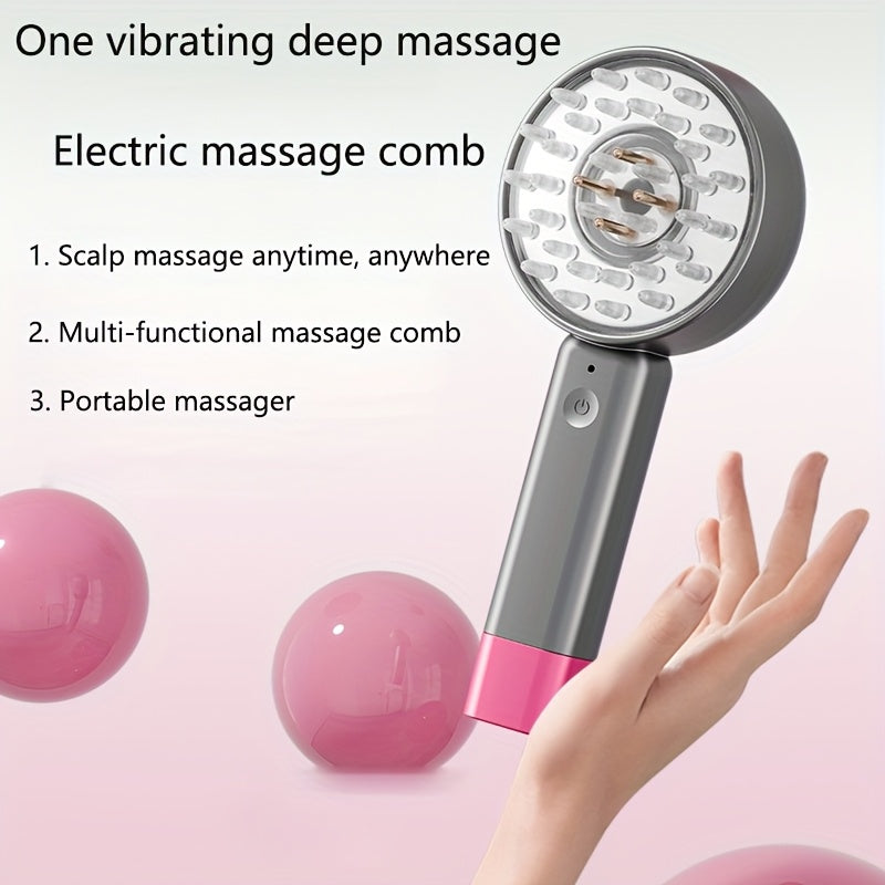 2-In-1 Scalp Massager, an Electric Massage Comb with a Hair Oil Dispenser