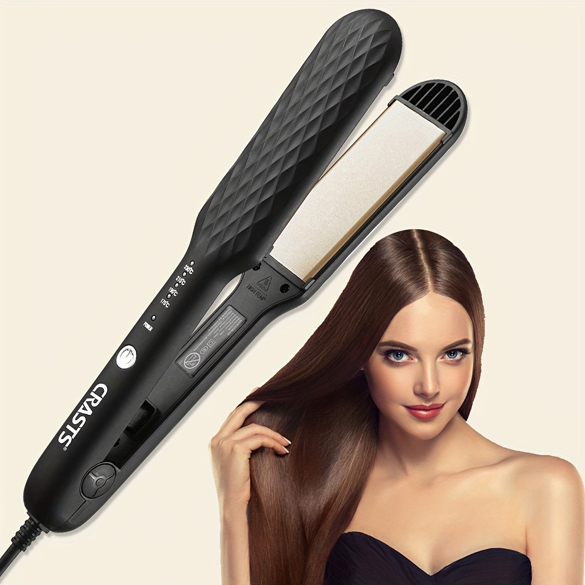 Straight Curl Two-in-One Without Damage to Hair