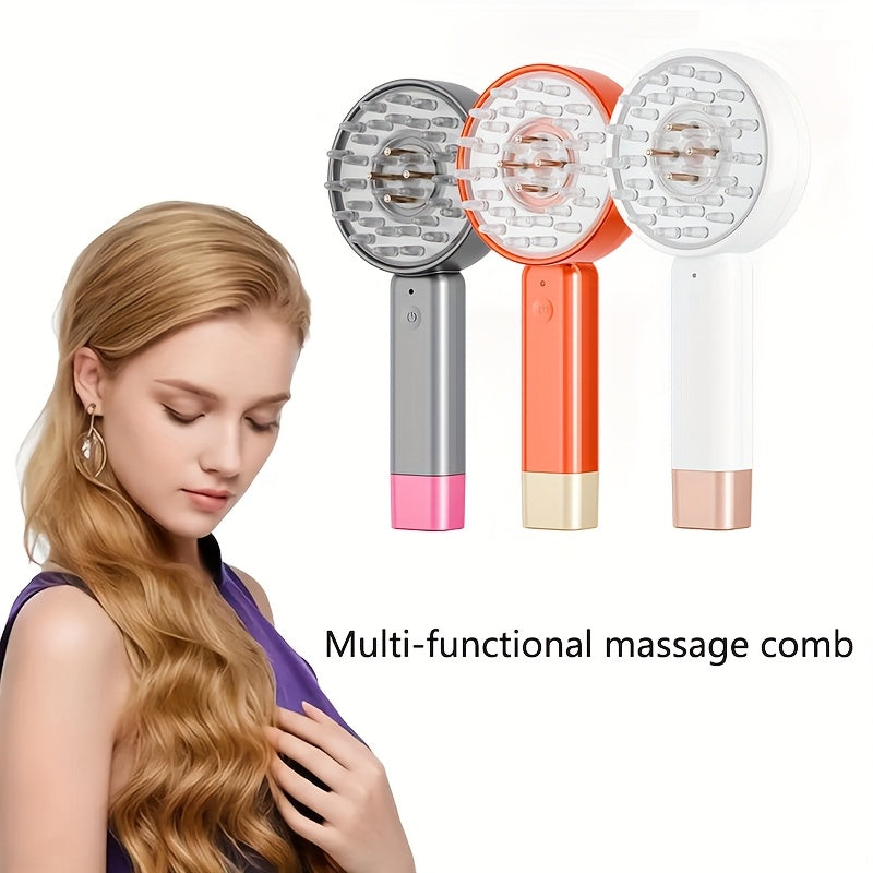 2-In-1 Scalp Massager, an Electric Massage Comb with a Hair Oil Dispenser