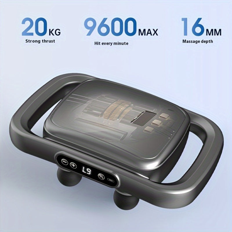 6-Head Fascia Gun Massager with 6-Linkage Technology