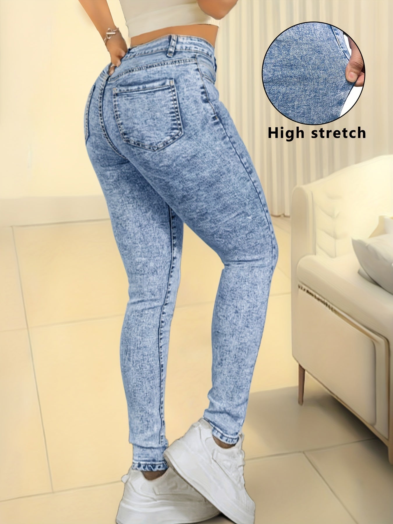 Women's High-Waisted Skinny Jeans