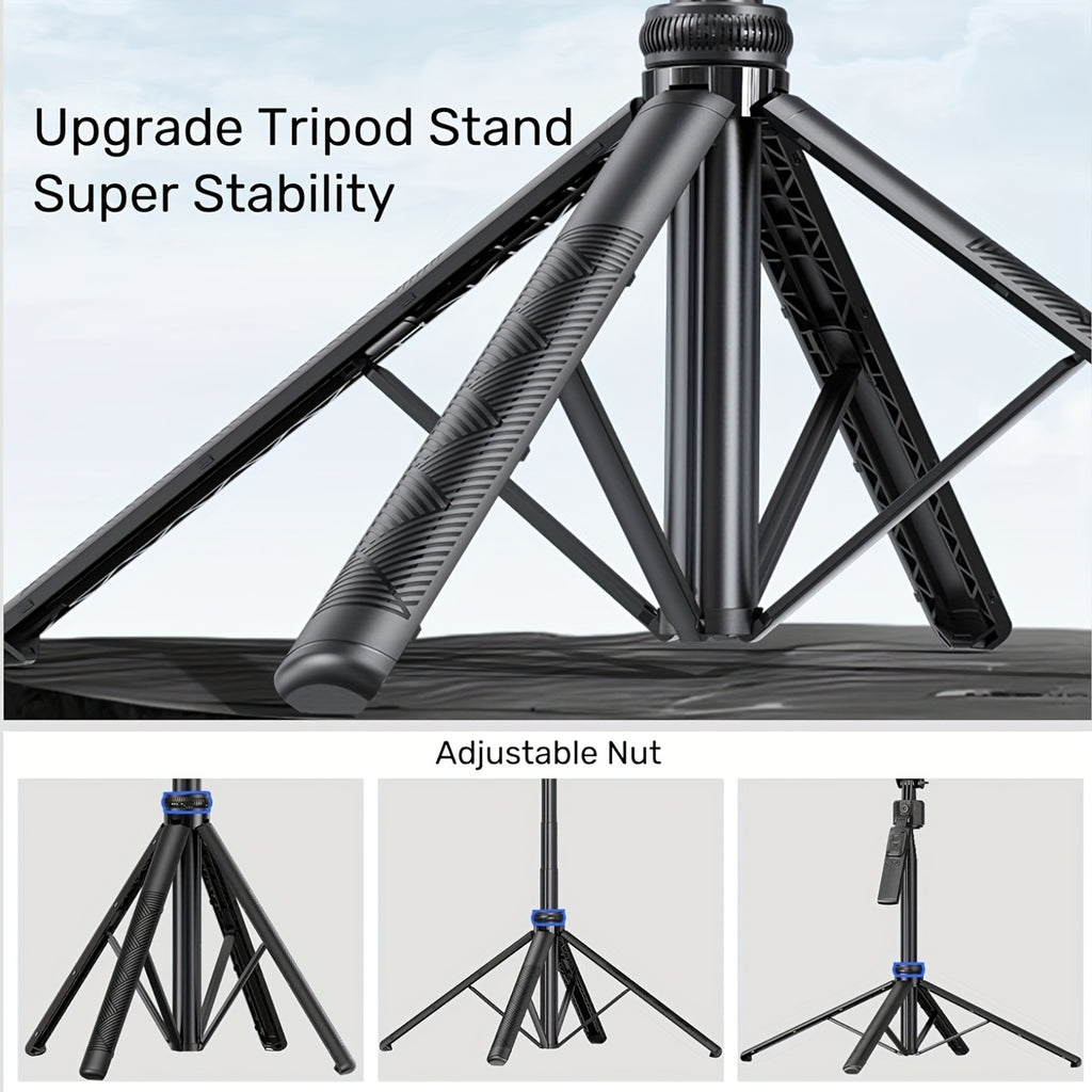 Auto Face Tracking Tripod 360° Rotation, Extendable