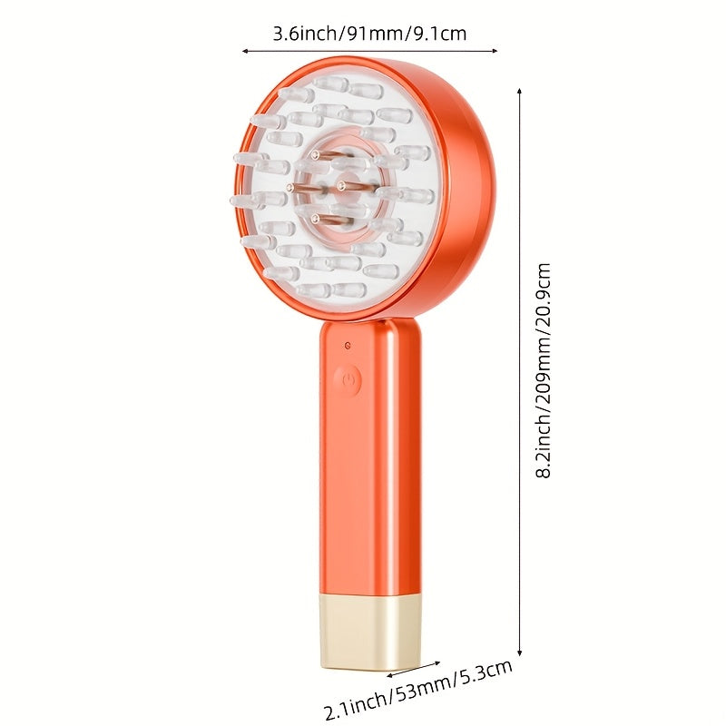 2-In-1 Scalp Massager, an Electric Massage Comb with a Hair Oil Dispenser