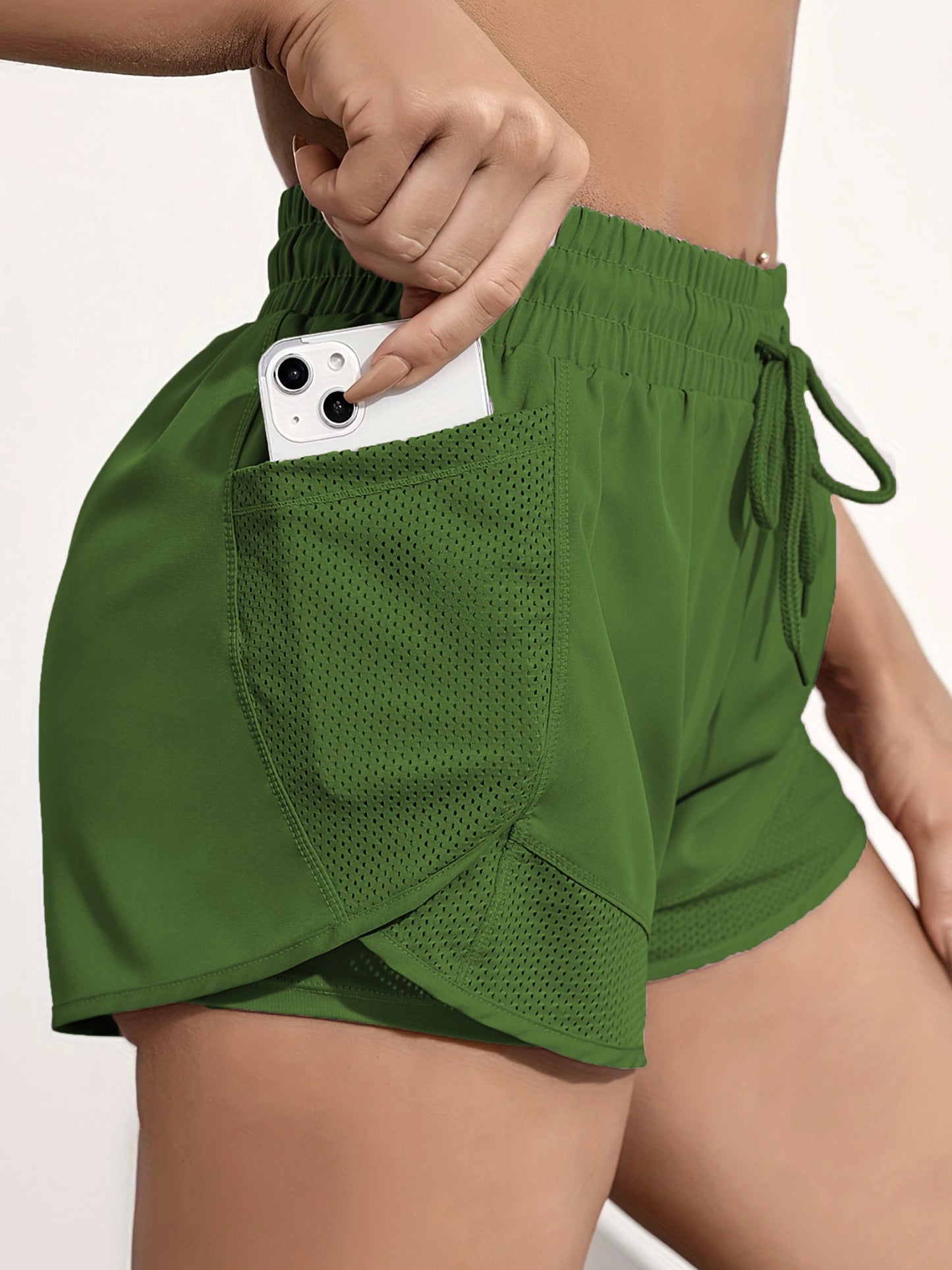 Women's 2-in-1 Yoga Shorts With Quick-Drying Fabric