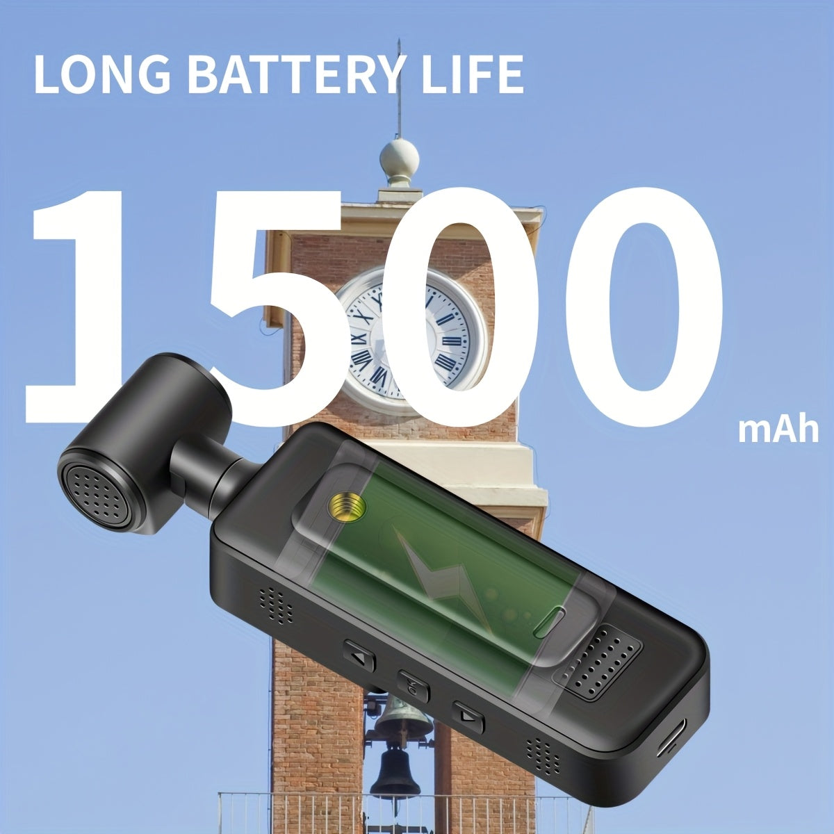 4K handheld stabilizer pocket sports camera with 180 ° rotating lens