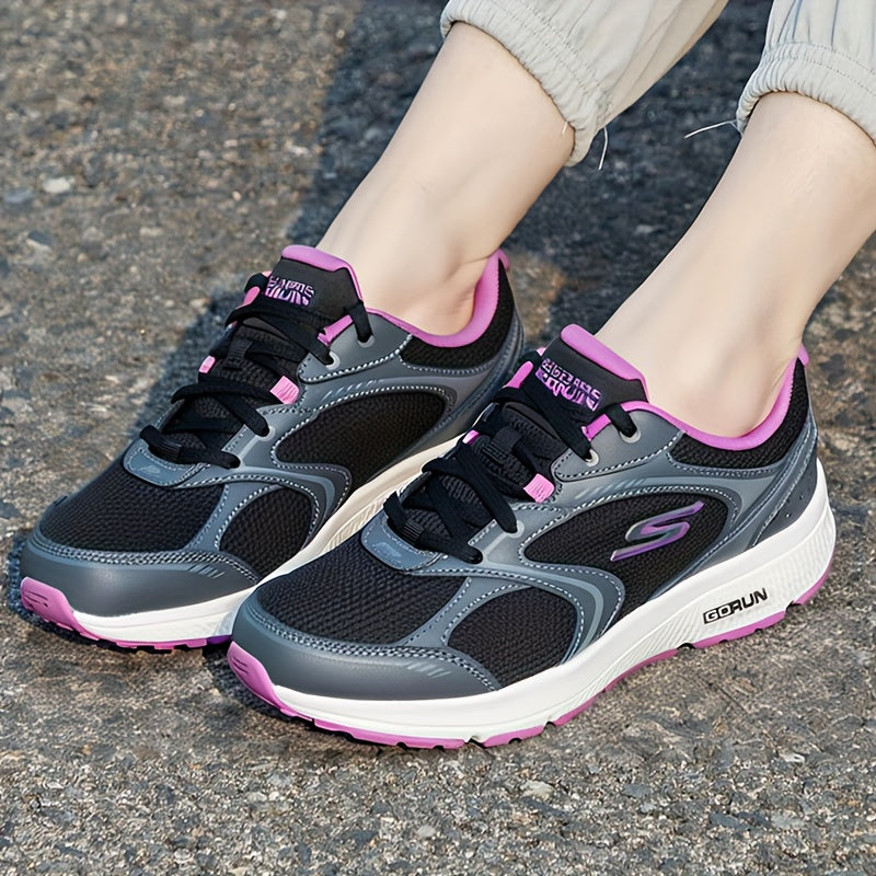 Skechers Women's Lightweight Stability Running Shoes - Breathable Mesh & Synthetic, Cushioned Rubber Sole