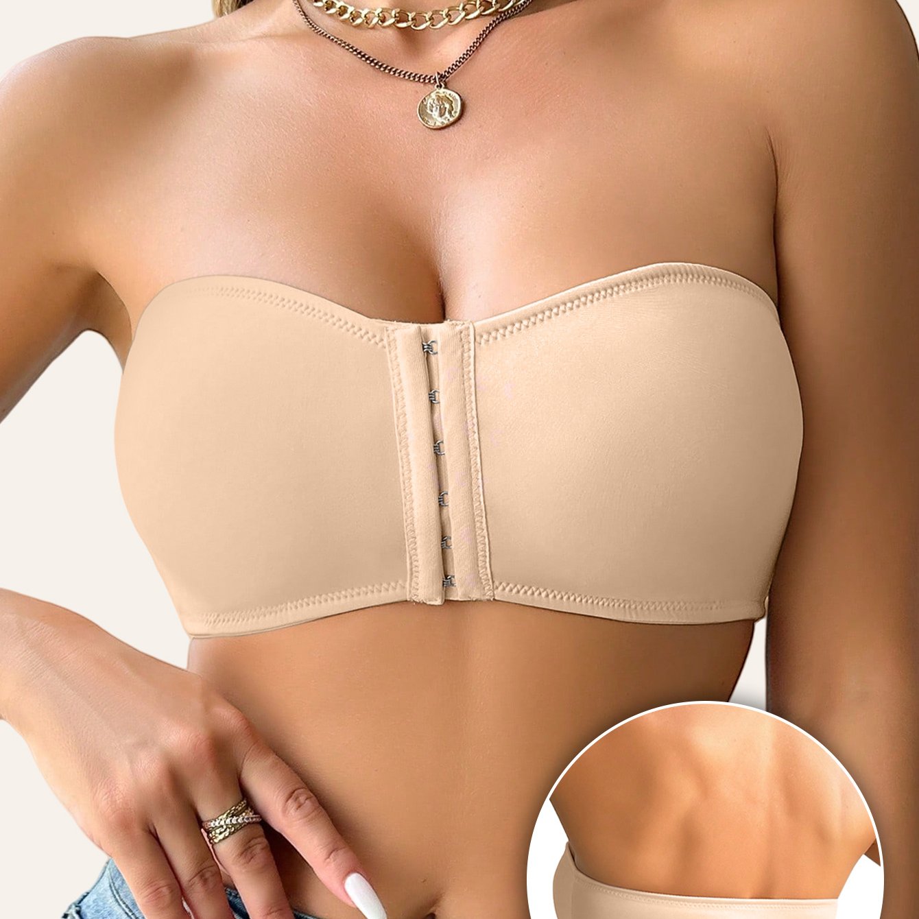 Soft 1pc Women's Strapless T-Shirt Bra
